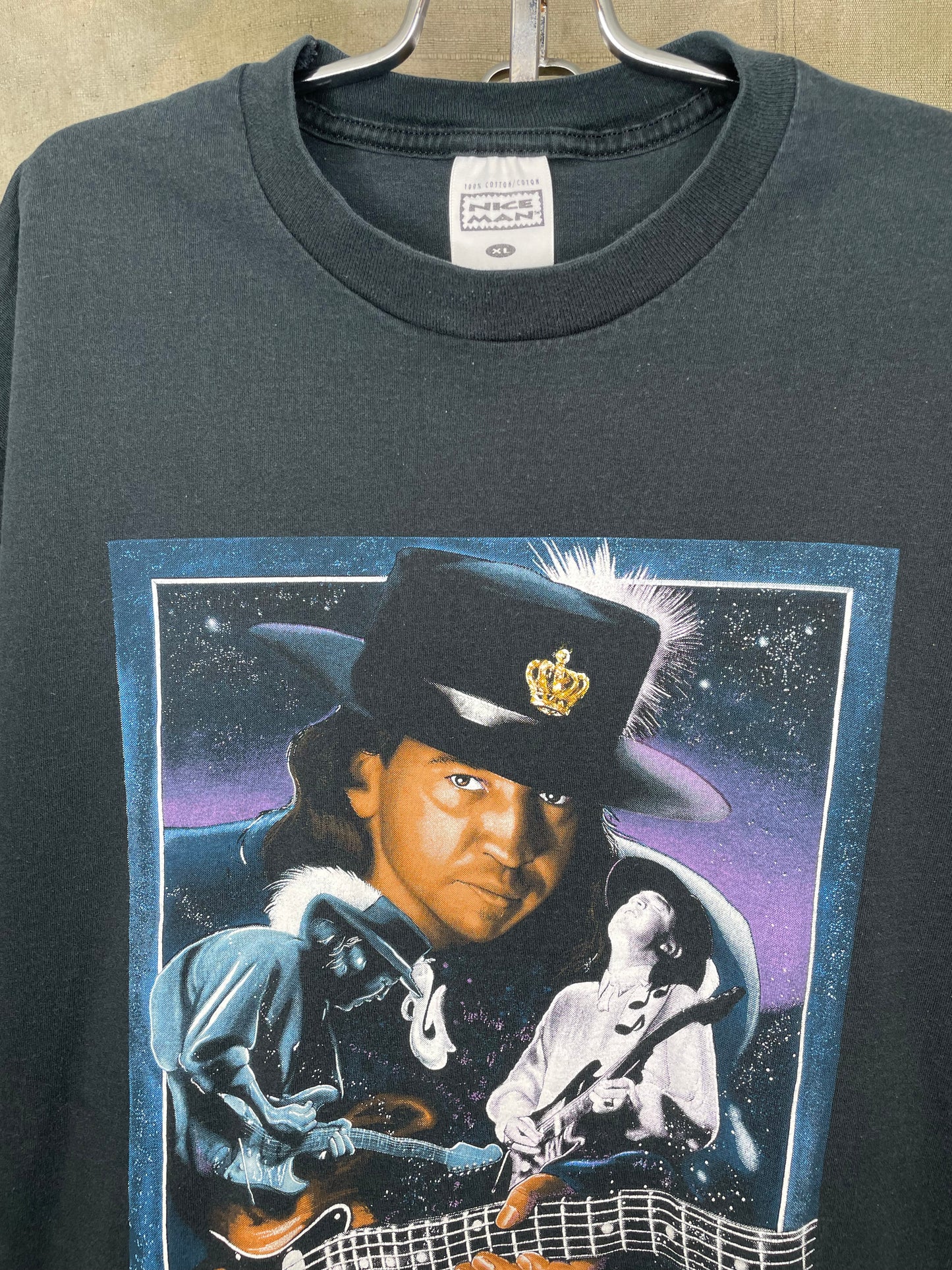 Vintage 90s Stevie Ray Vaughan Band Concert Tribute Shirt