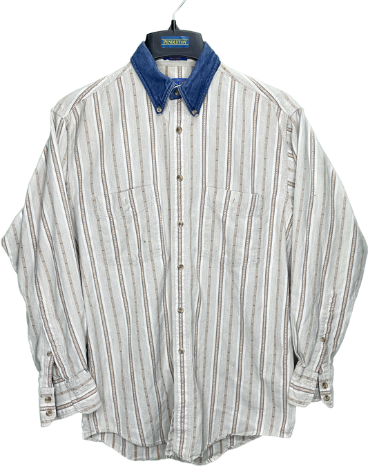 Vintage L Pendleton Cotton Jean Button Up Flannel Shirt