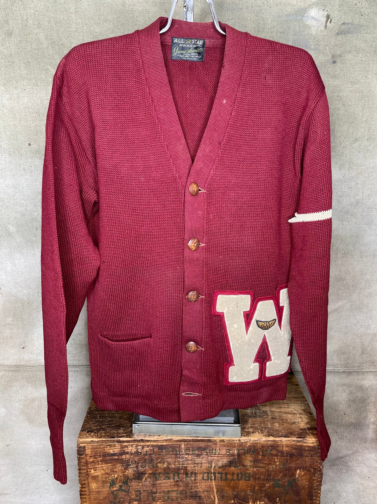 Vintage S/M Letterman Sweater W Washington Cougars?