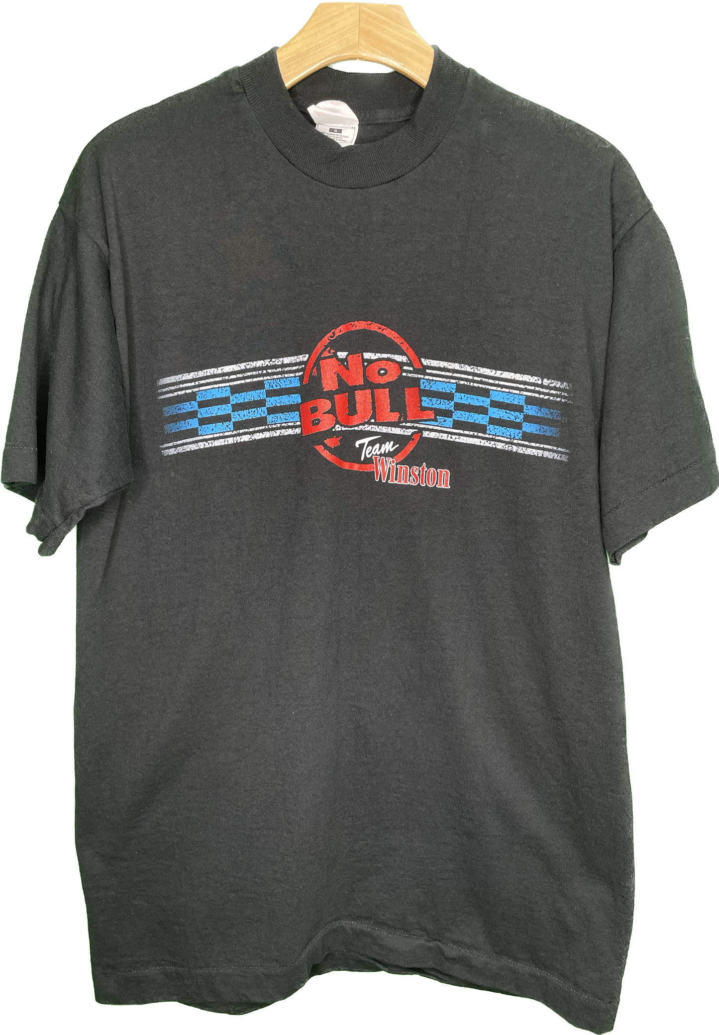 Vintage M 90s No Bull Team Winston Single Stitch Nascar Racing T-Shirt