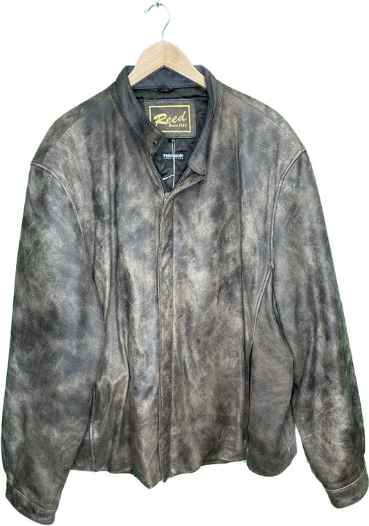 Vintage XXL Reed Sportswear Brown Leather Jacket