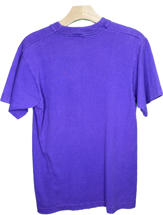 Vintage S/M Recycle Reduce Rewear Village Vintage Merch Purple Short Sleeve T-Shirt