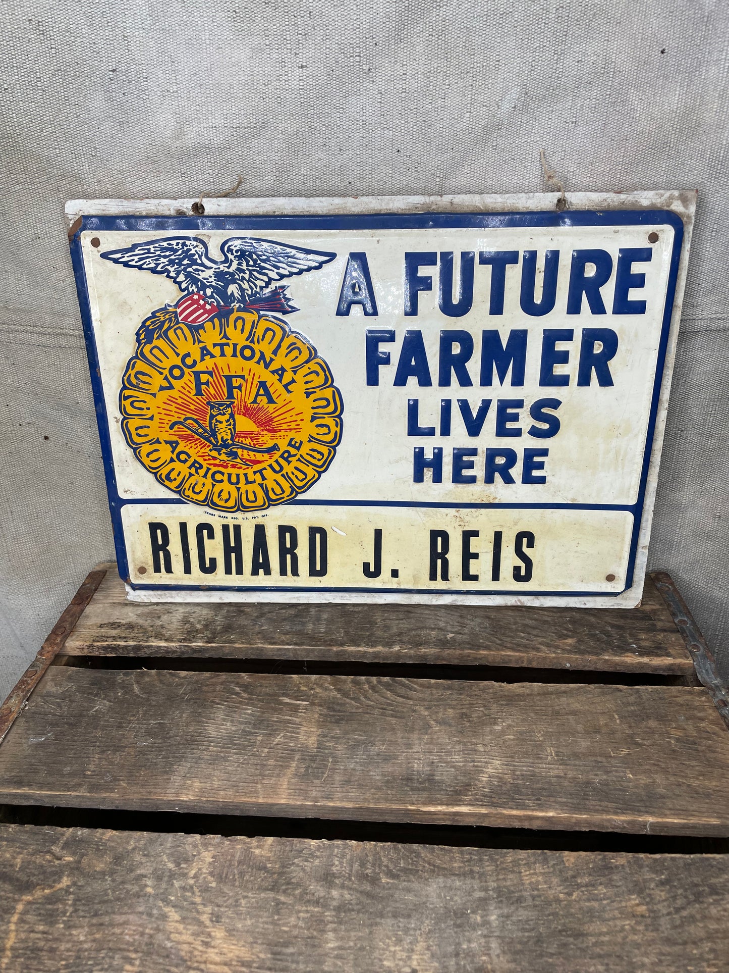 Vintage Advertising Sign FFA Future Farmer’s Of America 50s