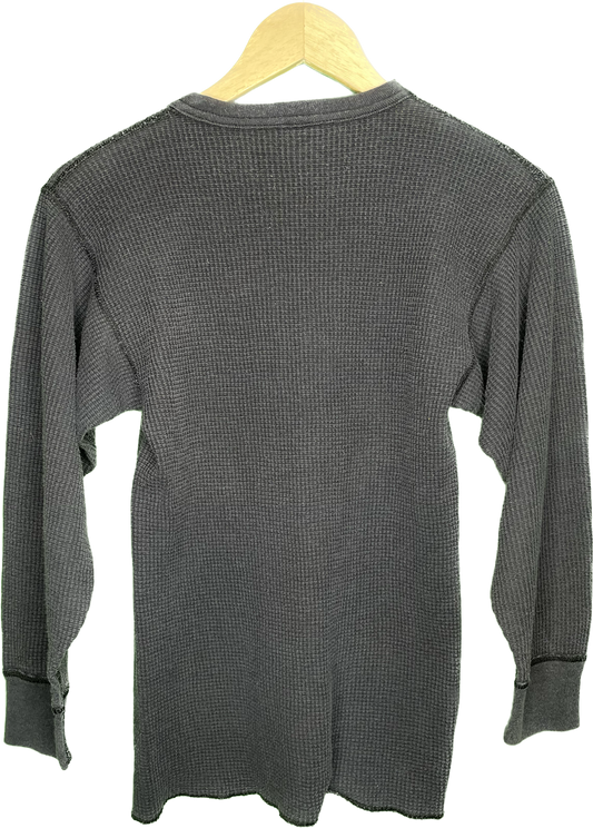 Vintage XS Recycle Reduce Rewear Village Vintage Merch Black Long Sleeve Thermal Shirt