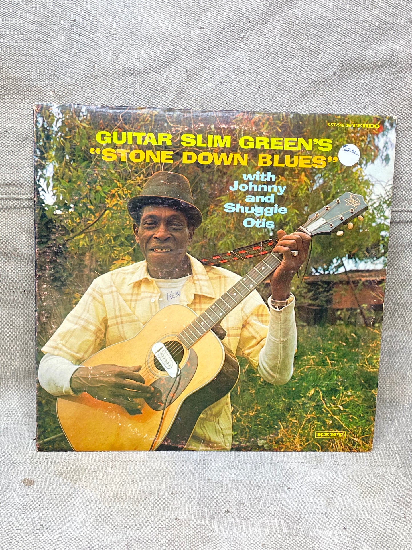 Vintage G G- Guitar Slim Green’s Stone Down Blues LP Record LP