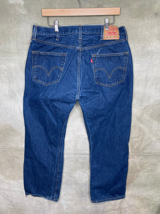 Vintage W36” L30” Levi’s 501 Button Fly Denim Blue Jeans