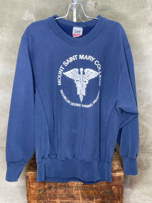 Vintage L/XL Mount Saint Mary’s Nursing Program Crewneck Sweatshirt