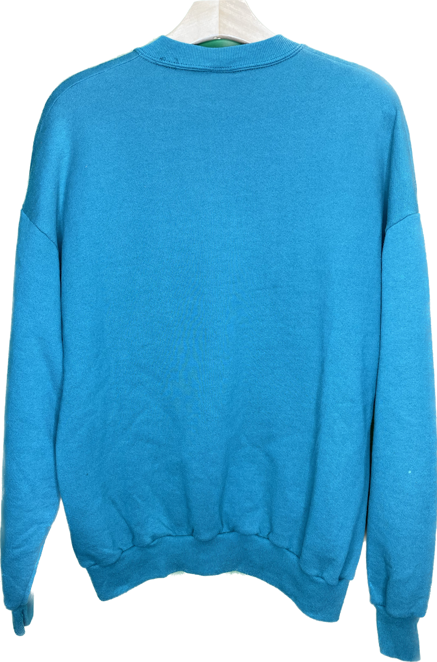 Vintage L Recycle Reduce Rewear Village Vintage Merch 90s Blue Crewneck Sweatshirt