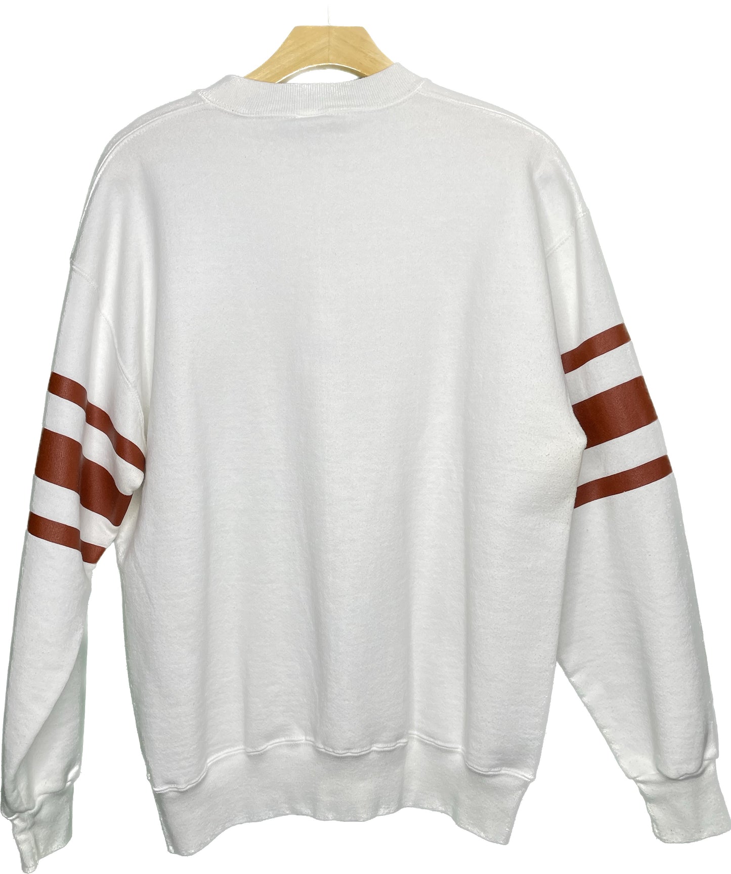 Vintage L Texas Longhorns Striped Arm Sweatshirt