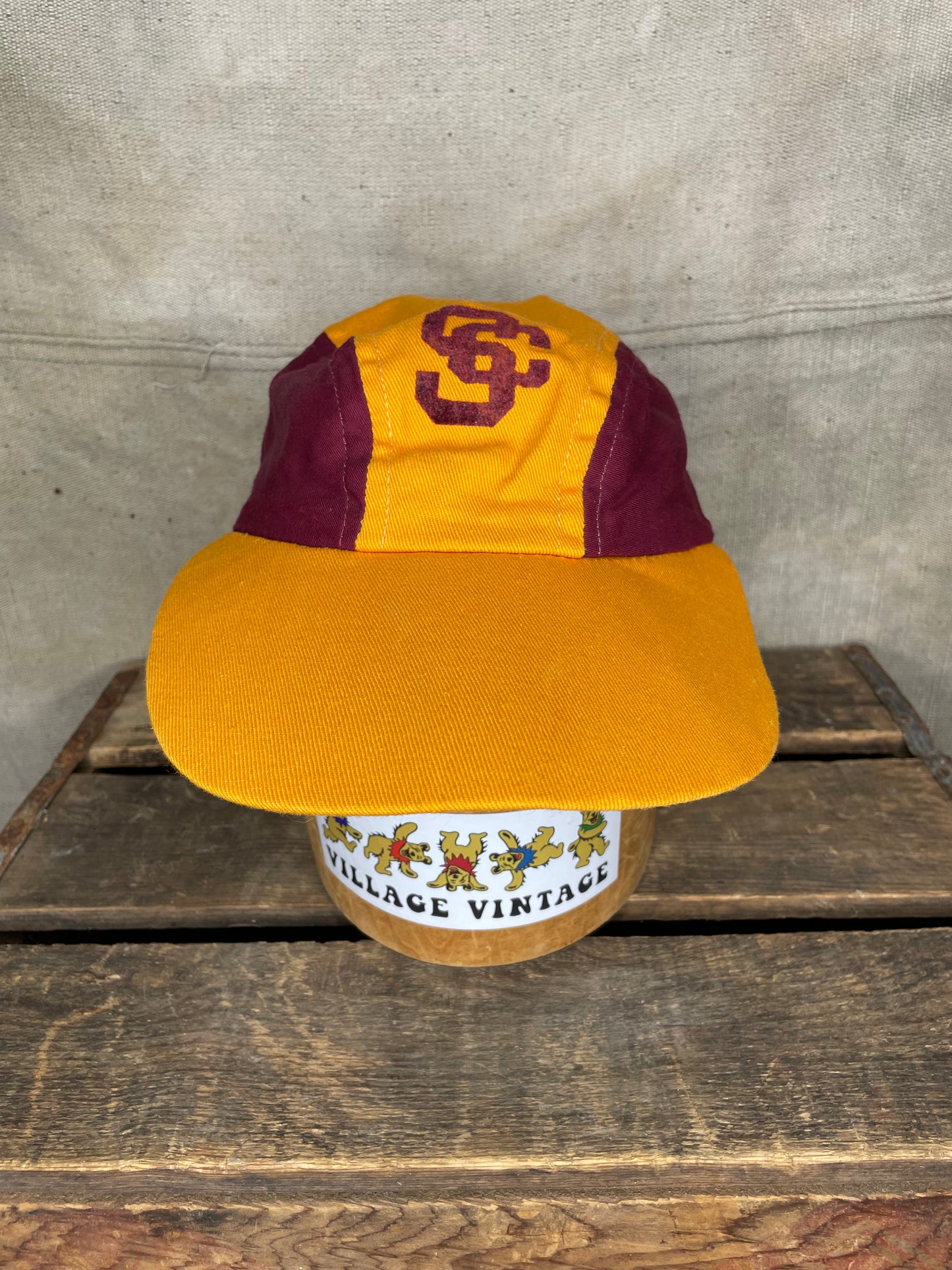 Vintage Hat USC Fitted Sz 7 or smaller Felted letters University Of Southern California