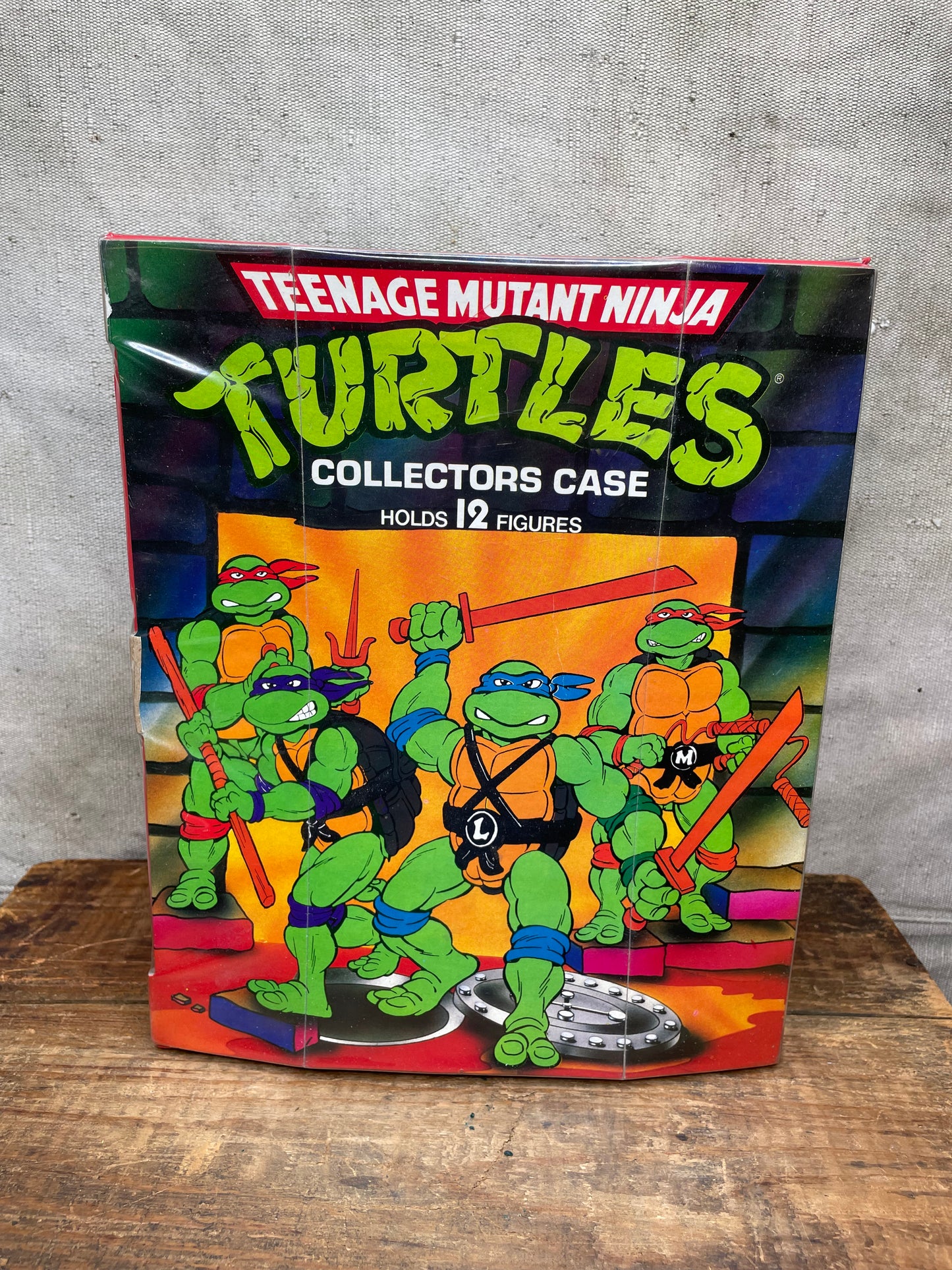 Vintage Teenage Mutant Ninja Turtles Action Figure Carrying Case