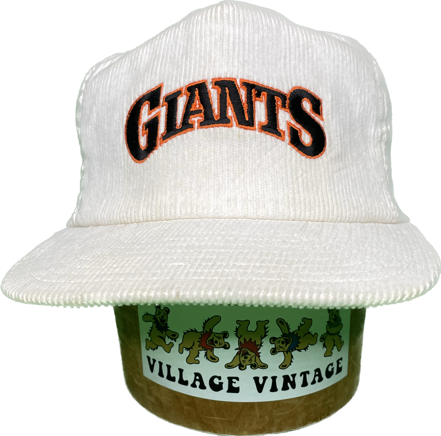 Vintage 80s 90s San Fransisco Giants Corduroy SnapBack Hat