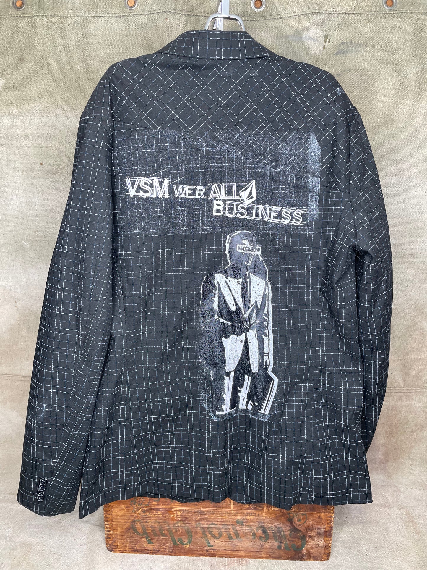 Vintage M/L Volcom Screen Printed Blazer Jacket Y2K