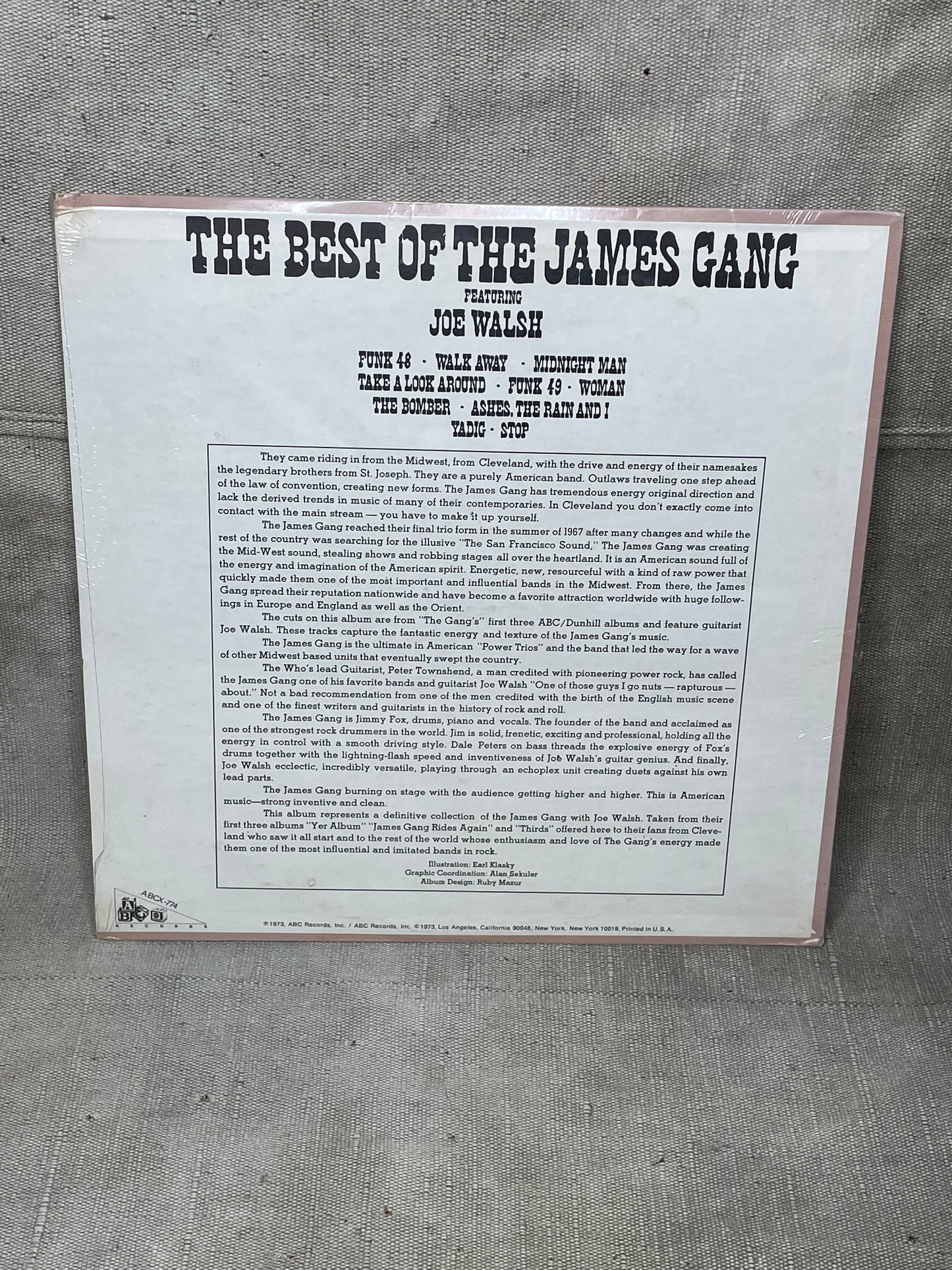 Vintage SEALED James Gang Featuring Joe Walsh The Best of the James Gang Record LP