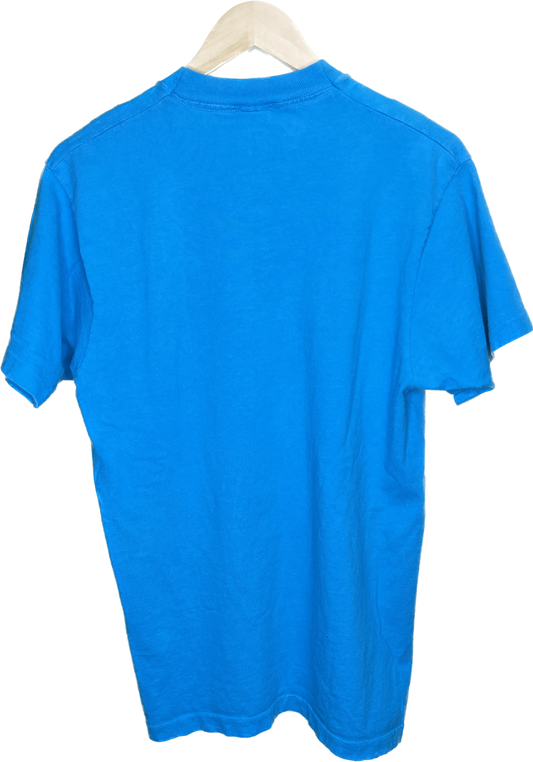 Vintage M Recycle Reduce Rewear Village Vintage Merch 90s Blue Short Sleeve T-Shirt
