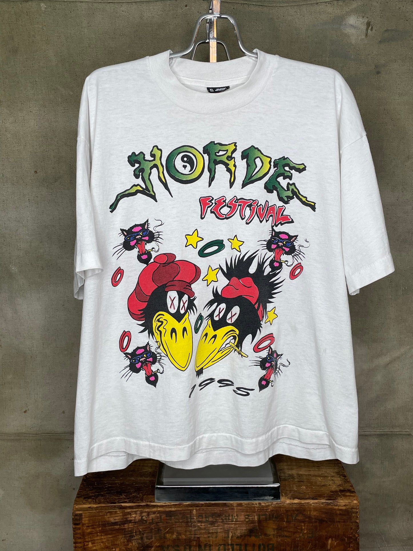 Vintage L Horde Festival 90s 1995 Concert Shirt