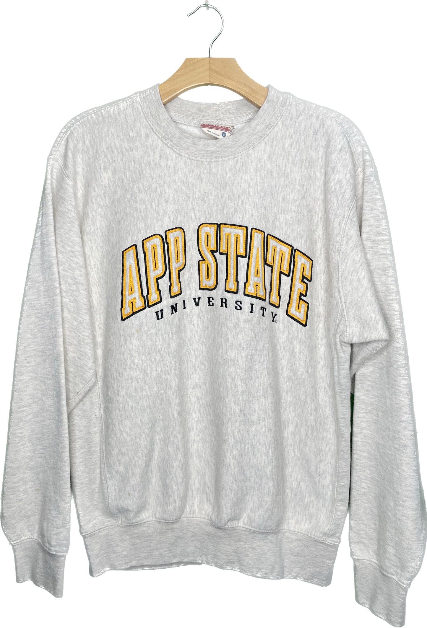 Vintage M/L App State University Embroidered Sweatshirt