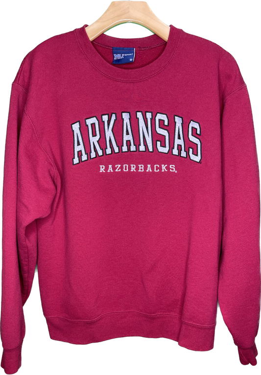 Vintage M/L University of Arkansas Razorbacks College Crewneck Sweatshirt