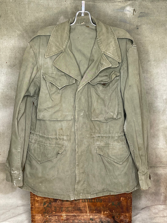 Vintage Military 1940's WW2 U.S. Army M-1943 Field Jacket Coat M43 M