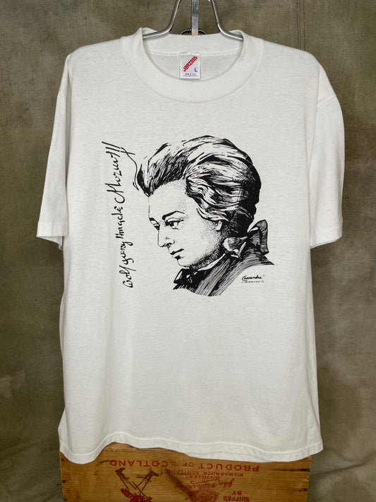 Vintage 80s Mozart Composer Classical Music Shirt Single Stitch