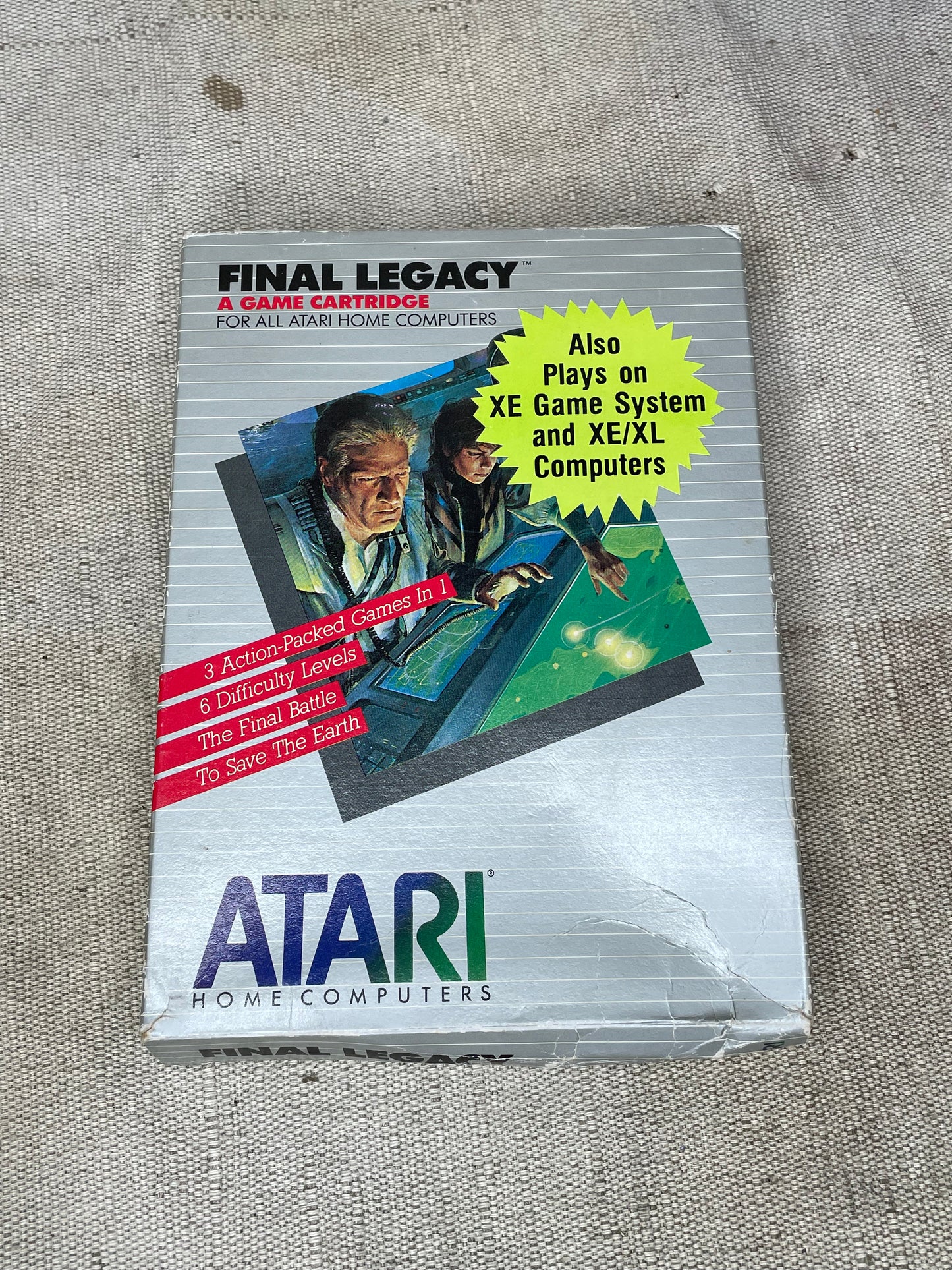 Vintage Atari Xe Final Legacy CIB Tested