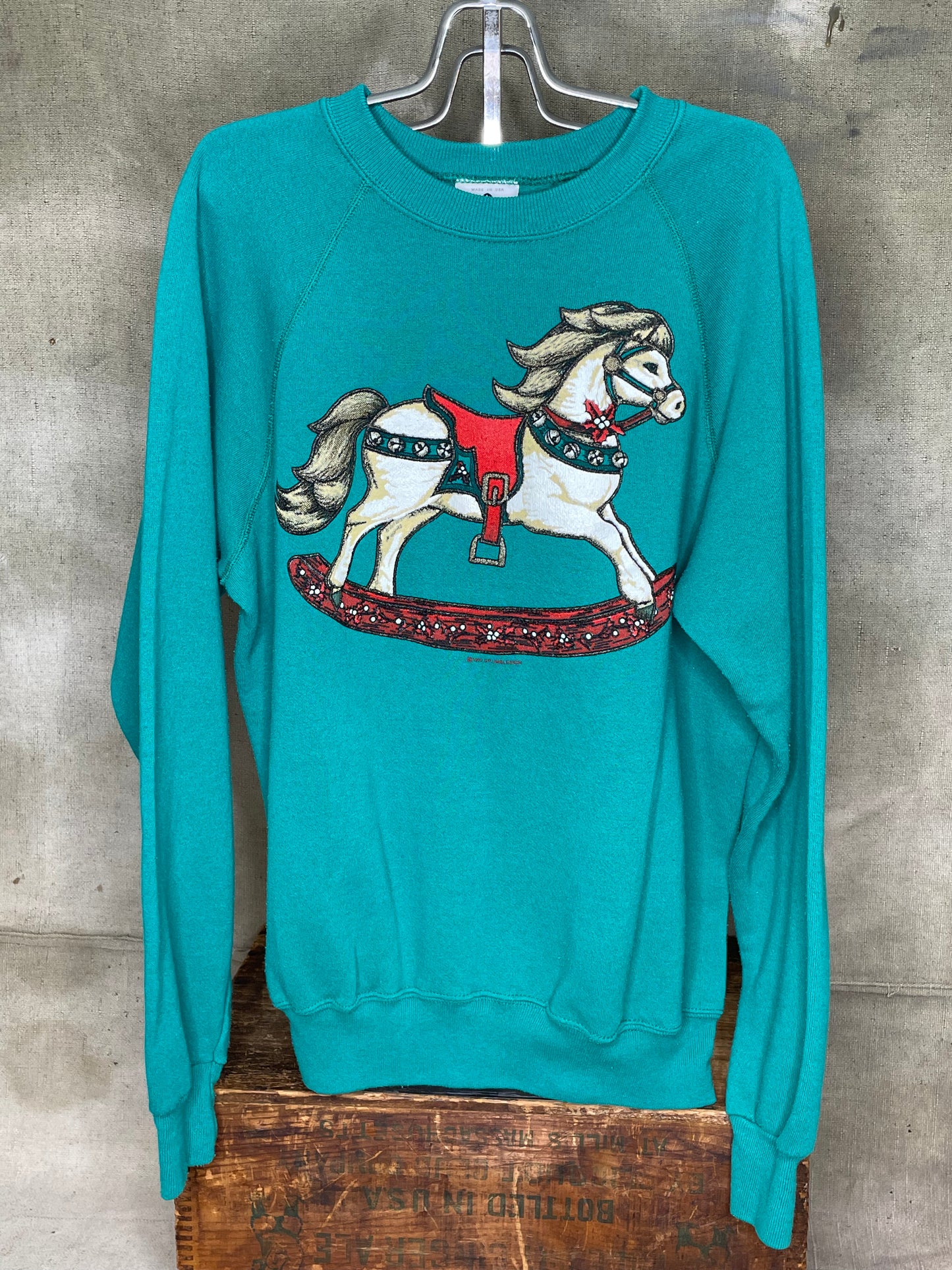 Vintage M/L Rocking Horse Grandma Crewneck Sweatshirt