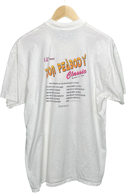 Vintage L/XL Don Peabody Classic Ascot Park Dirt Track Racing T-Shirt