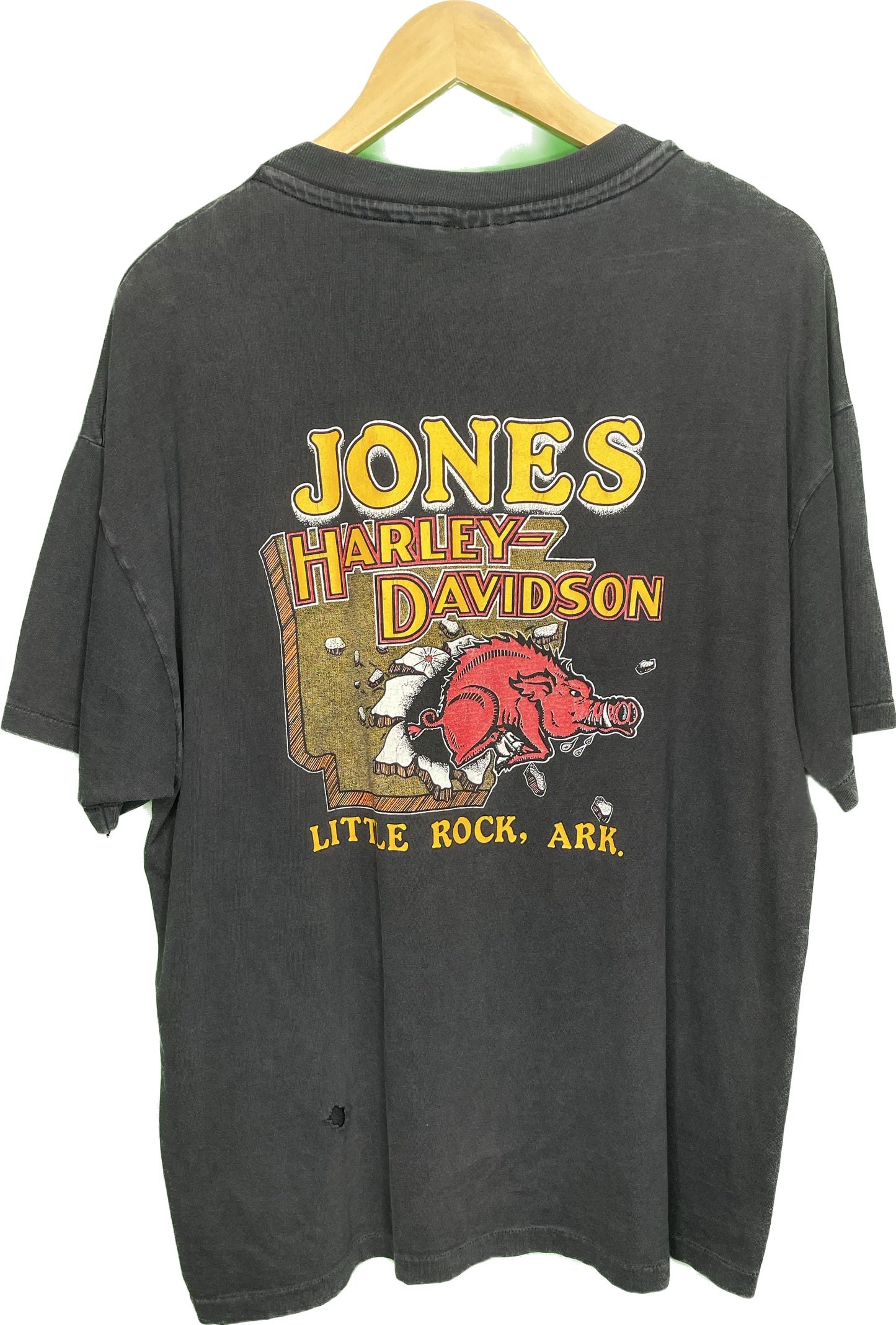 Vintage XL 90s Harley Davidson Jones Little Rock Ark T-Shirt