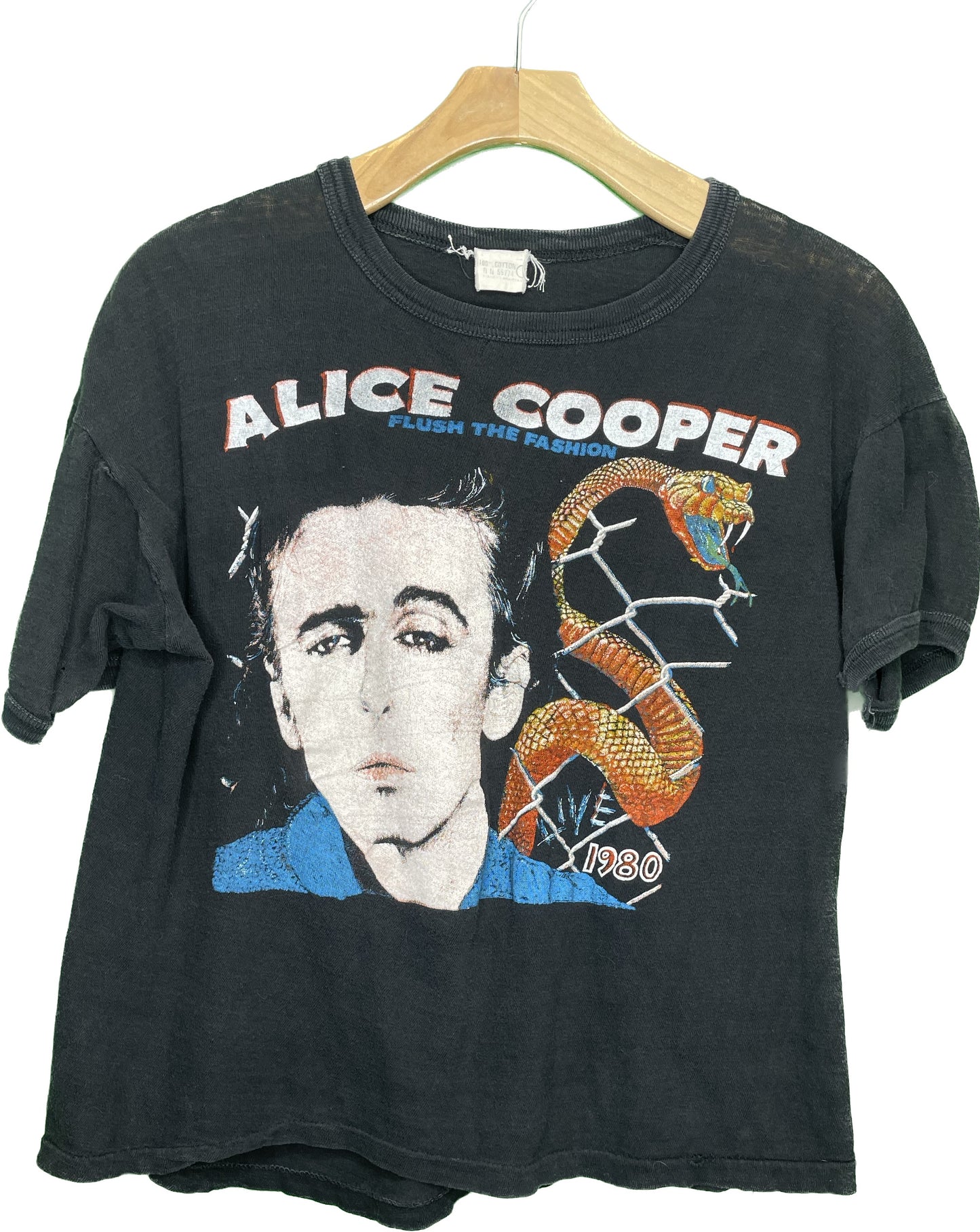 Vintage M/L Alice Cooper 1980 Flush The Fashion