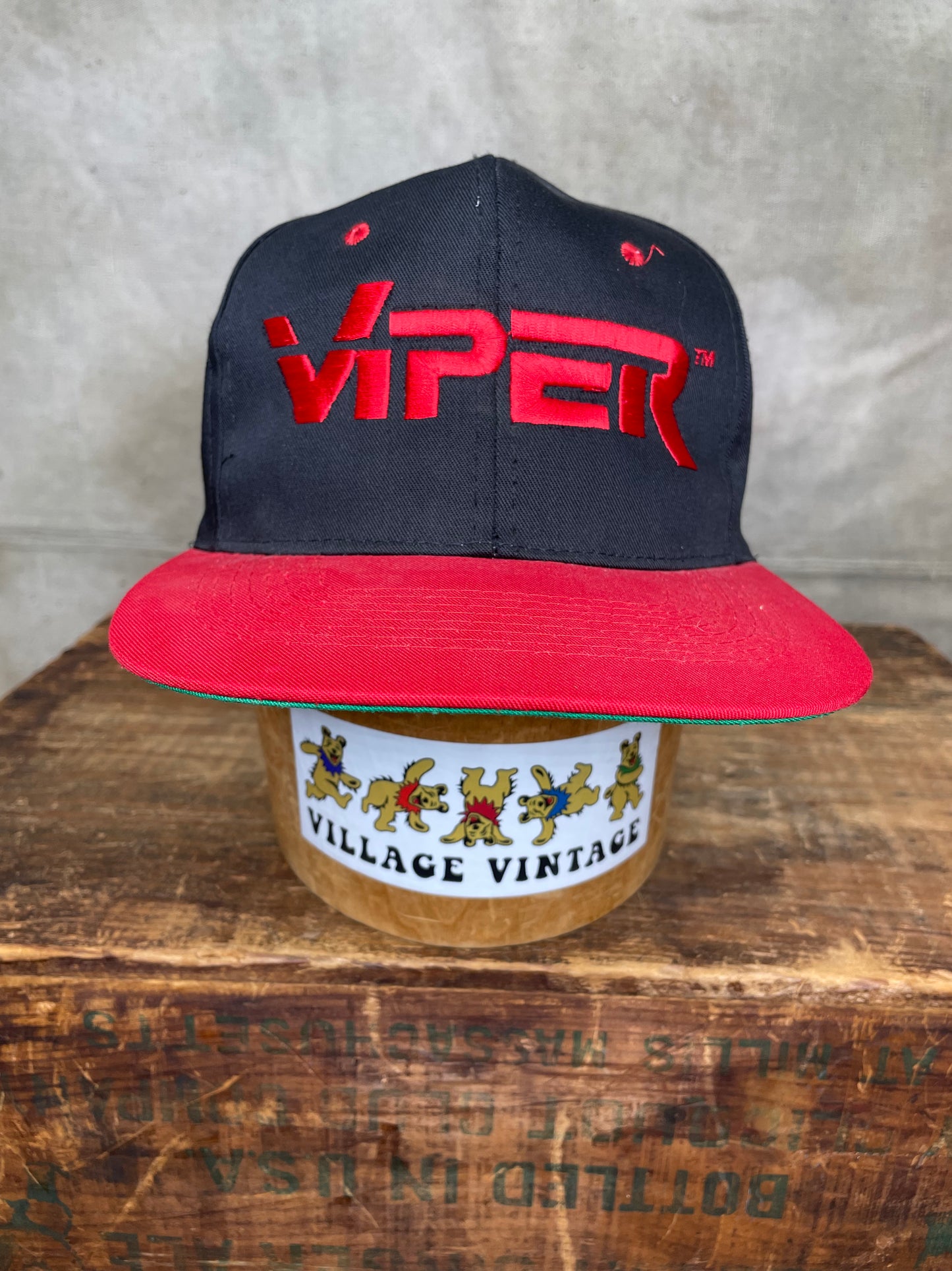 Vintage 90s Viper Promo Snapback Hat Embroidered