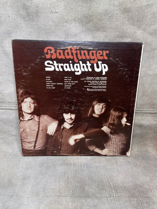 Vintage G+ G+ Badfinger Straight Up OG 1971 Apple Record LP