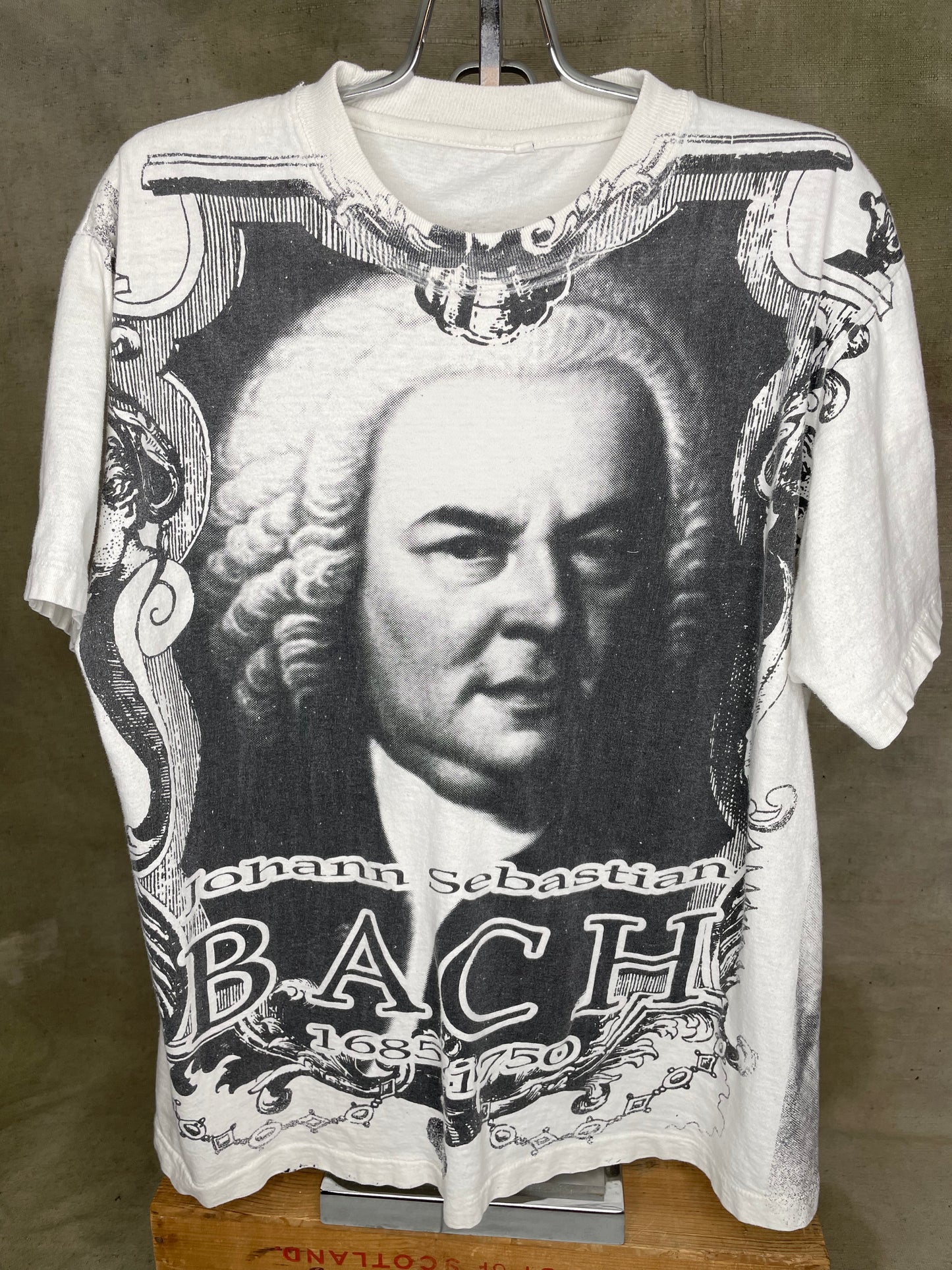 Vintage Johann Sebastian Bach AOP Single Stitch Shirt