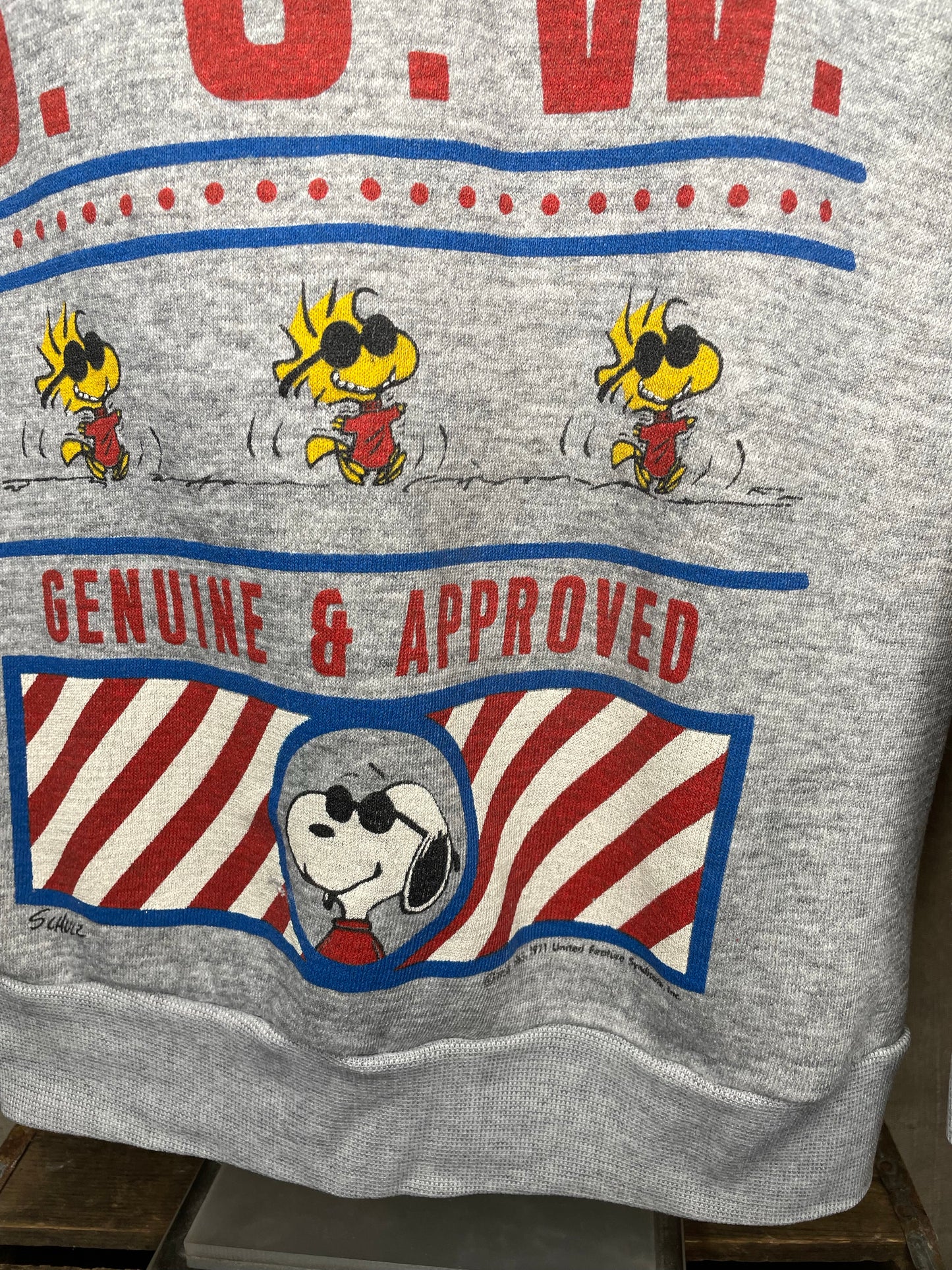 Vintage 70s 80s Snoopy Shirt Works Sweatshirt Sz XS