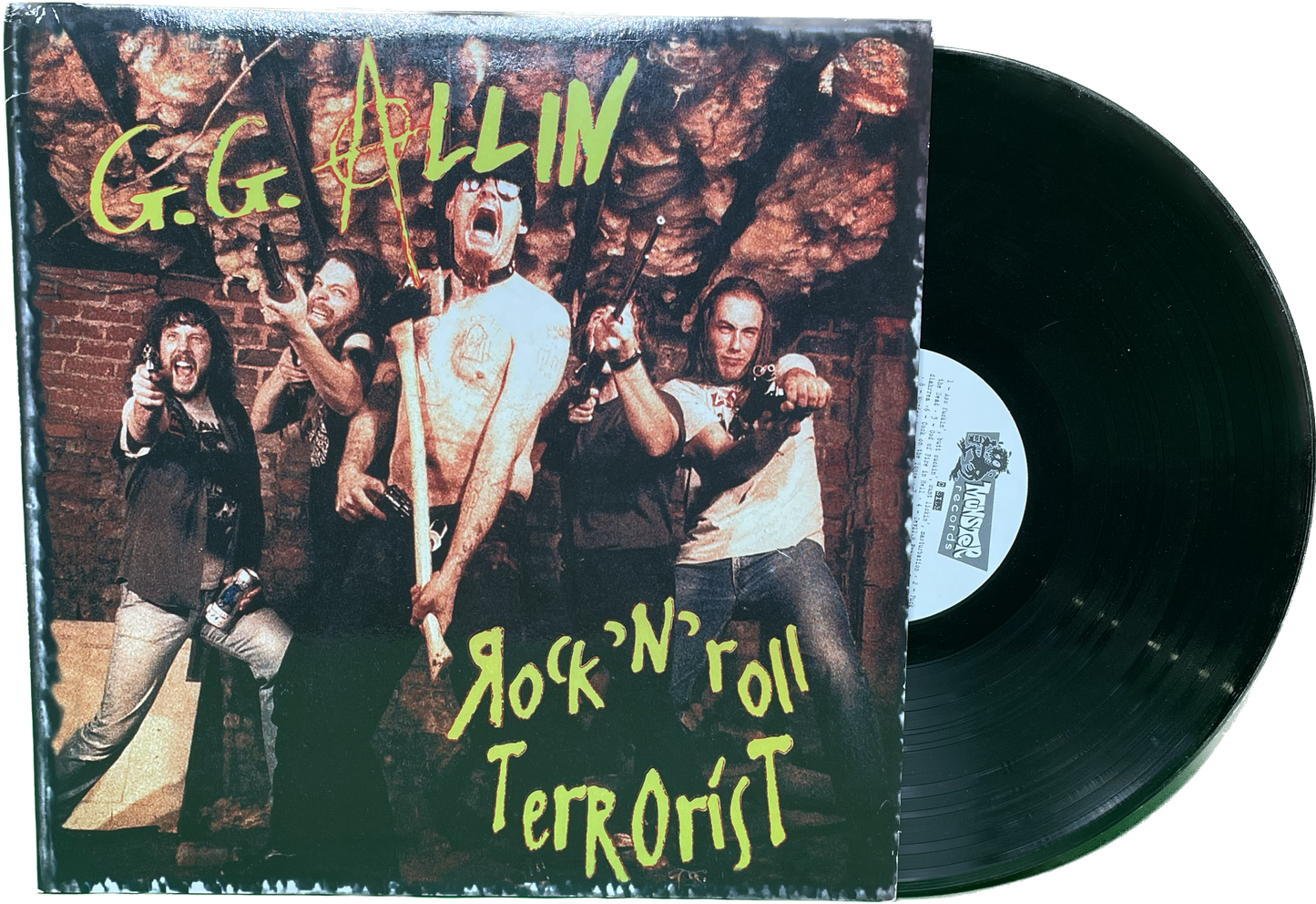 Vintage Lp VG+ VG+ GG ALLIN ROCK N ROLL TERRORIST 2 lp  Gatefold Vinyl