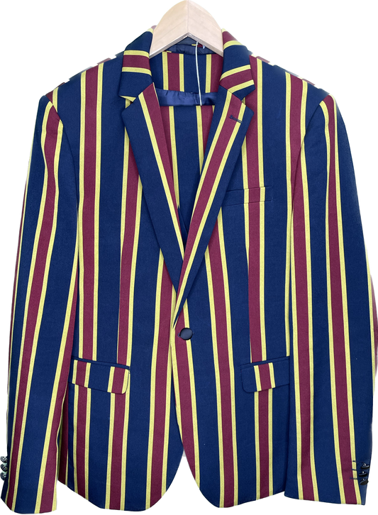 Vintage S/M W34 x 28 Stripe 3 Piece Custom Suit