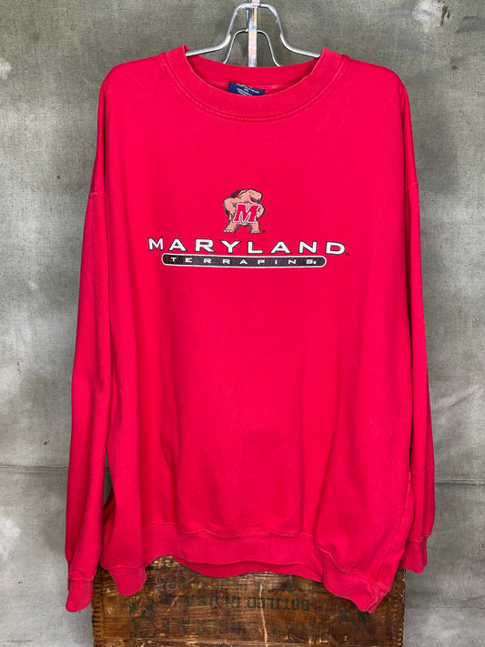 Vintage XL University of Maryland Terrapins College Sweatshirt