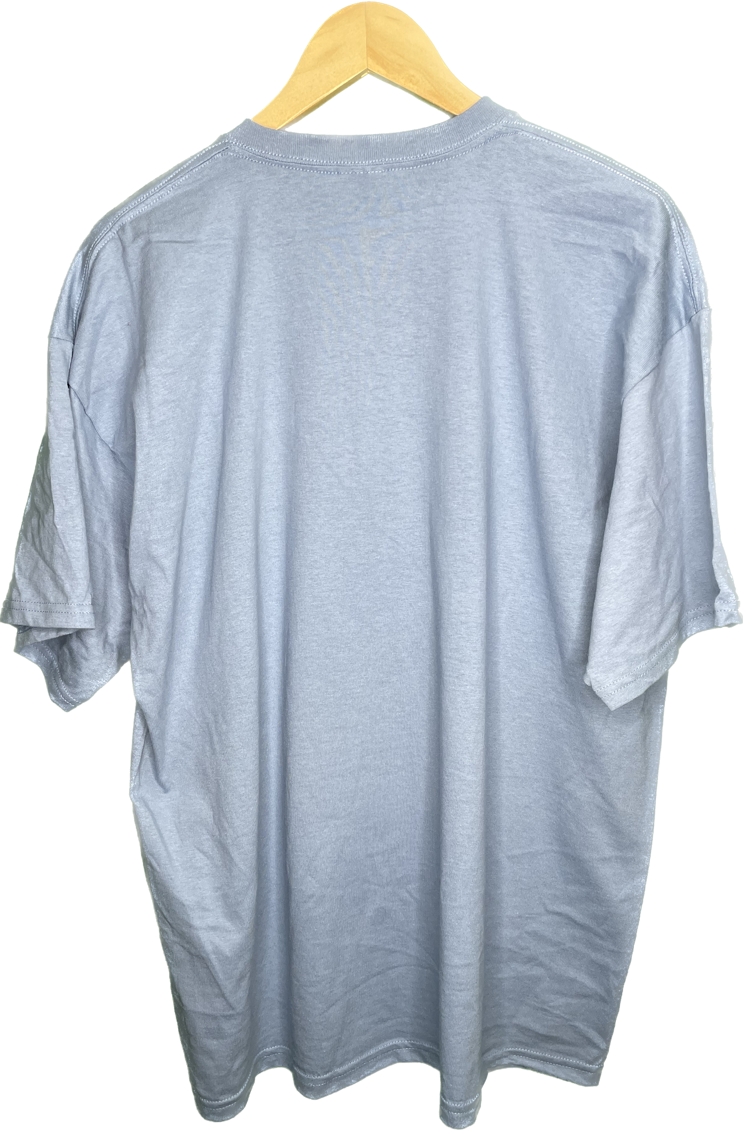 Vintage XL Recycle Reduce Rewear Village Vintage Merch Grey Blue Short Sleeve T-Shirt