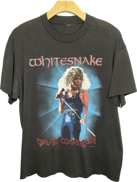 Vintage L Whitesnake David Coverdale 1987 Concert T-Shirt