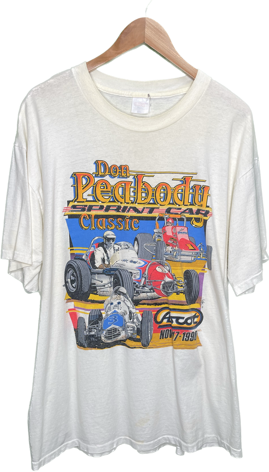Vintage XL/XXL Don Peabody Classic Ascot Dirt Track SoCal