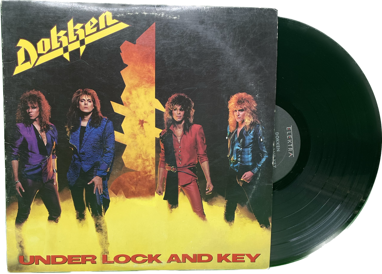 Lp VG VG DOKKEN - UNDER LOCK AND KEY Original LP 1985 1st press