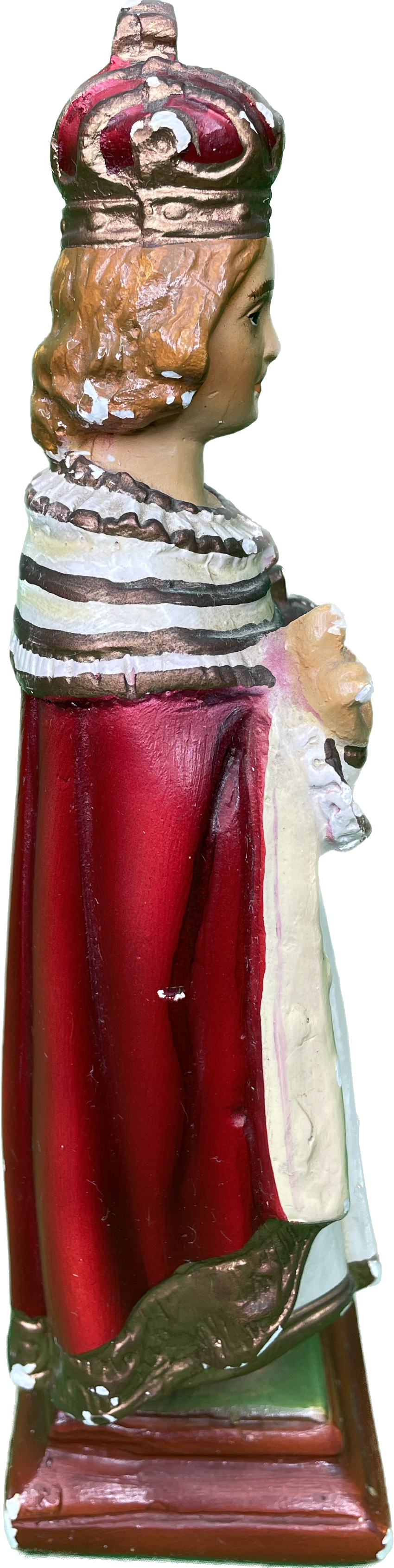 Vintage 8.5” Infant Of Prague Religious Chalkware Statue