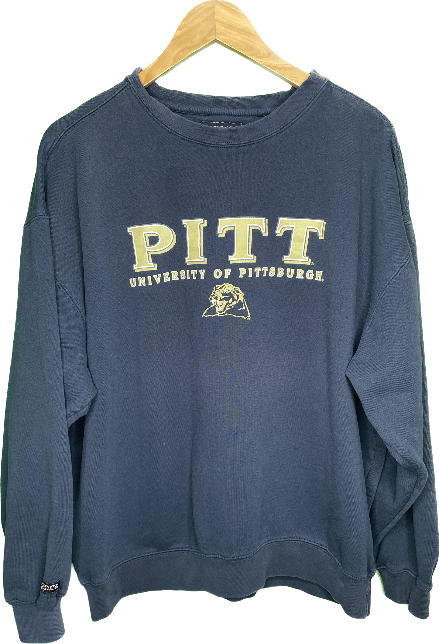 Vintage XL/XXL University of Pittsburgh Pitt College Crewneck Sweatshirt