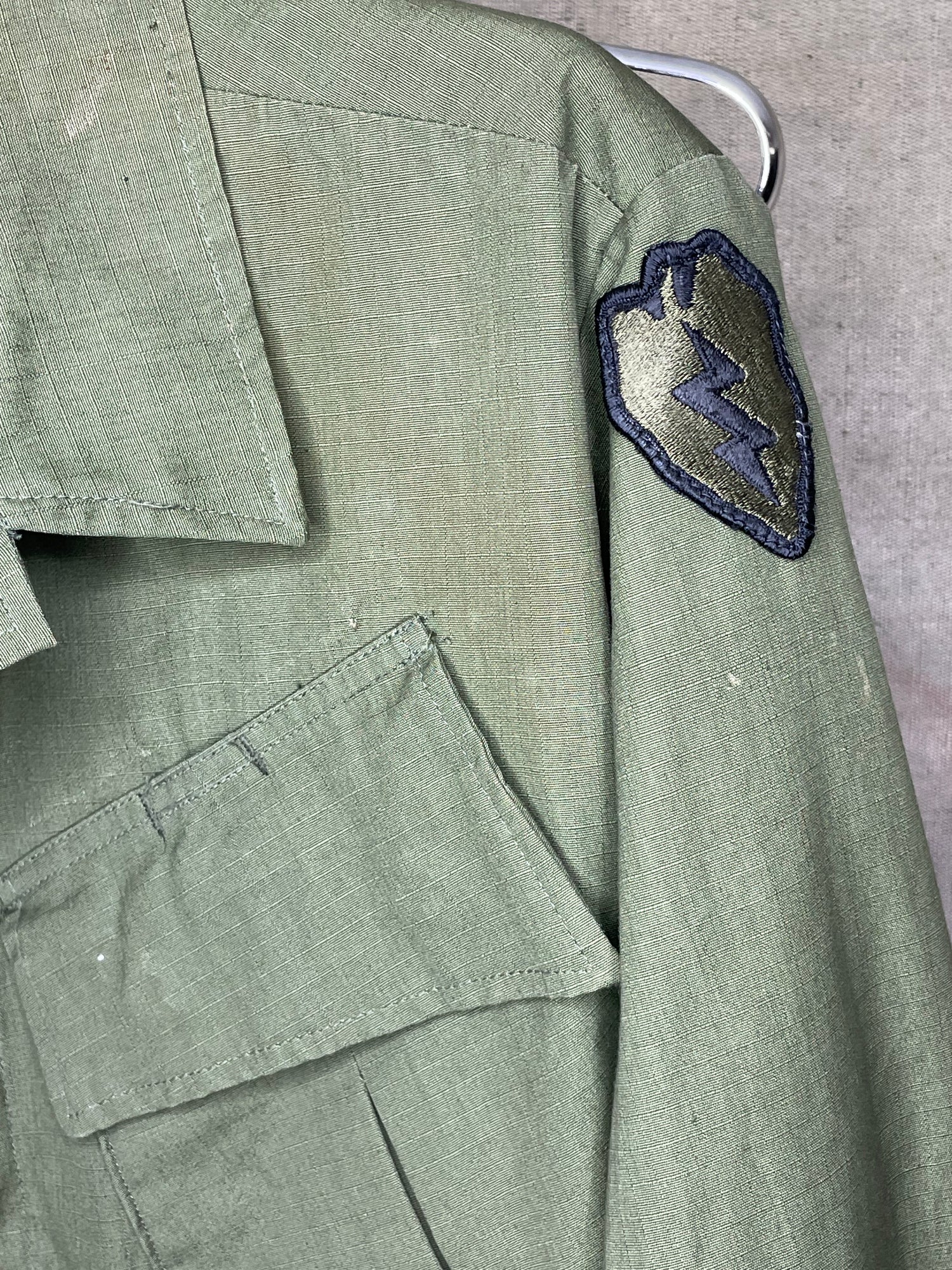 Vintage Vietnam War Era Military Combat Coat BDU Shirt OG 107 Tropical