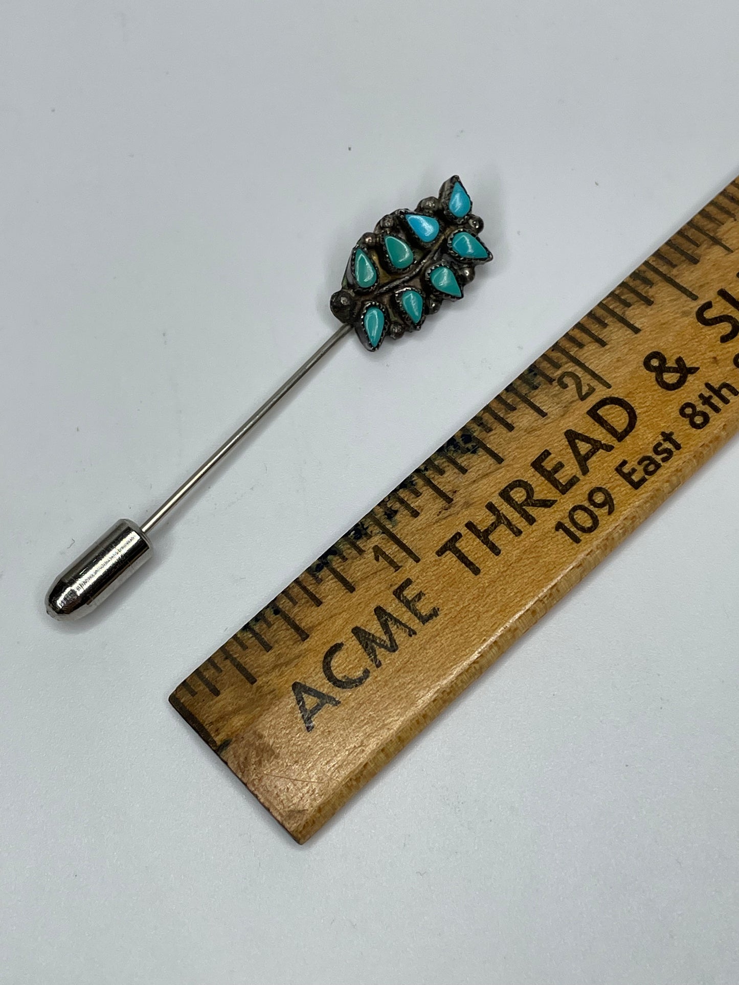 Vintage Sterling Silver Zuni Needlepoint Stick Pin