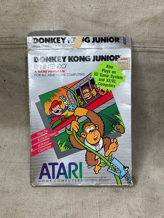Vintage Atari XE Donkey Kong Junior Jr CIB Tested