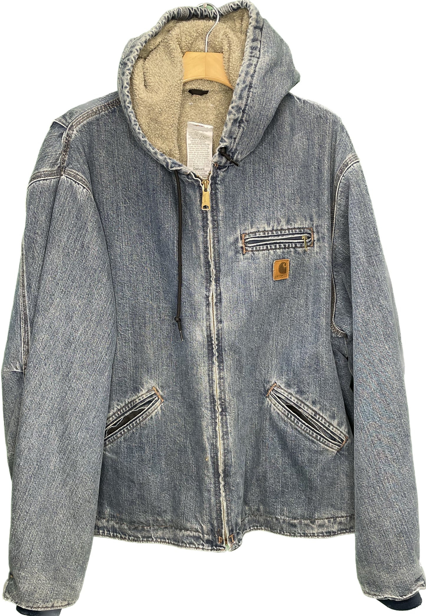 Vintage 3XL Sherpa Lined Hooded Carhartt Jacket