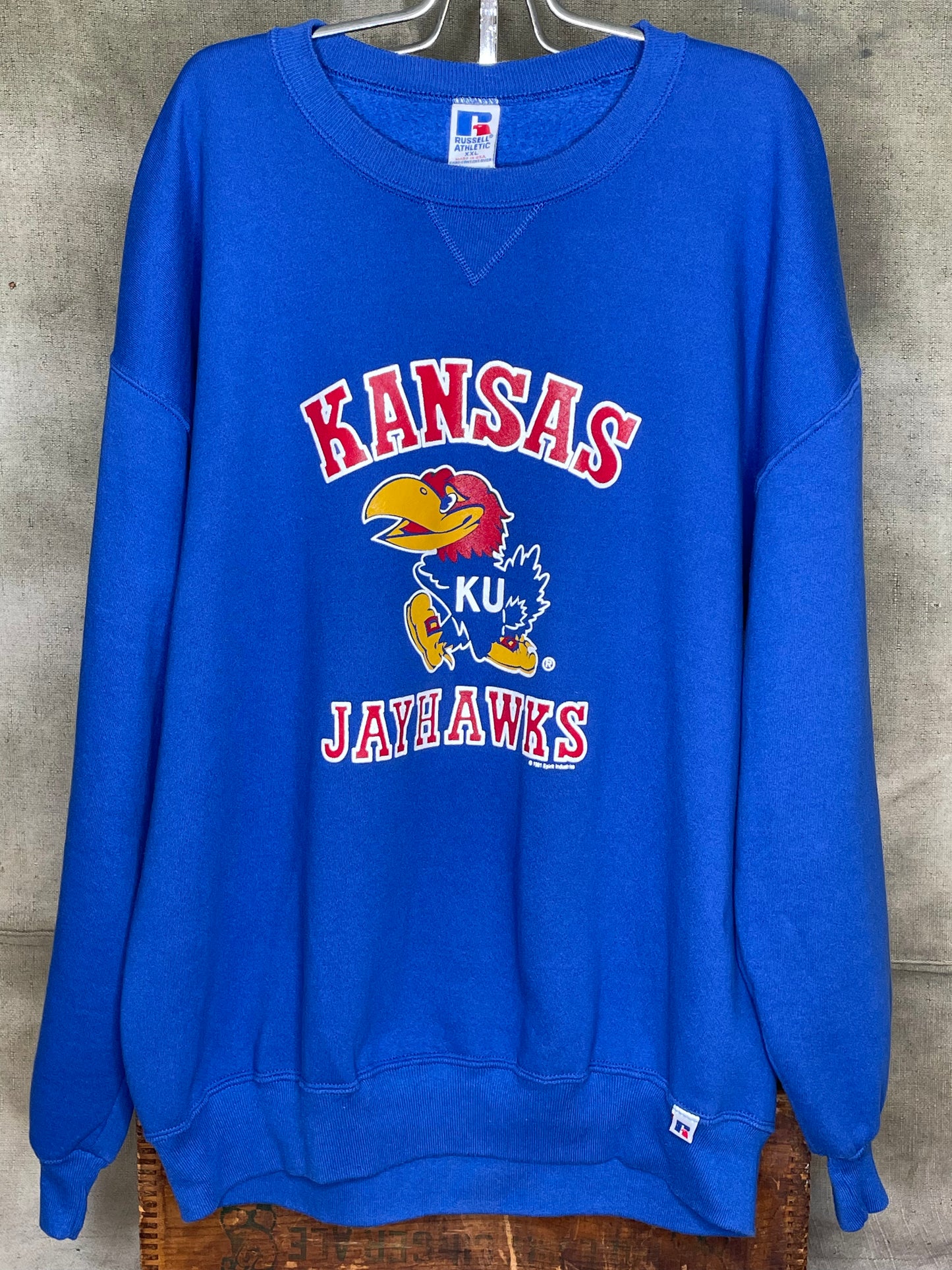 Vintage University of Kansas Jayhawks College Sweatshirt XL/XXL