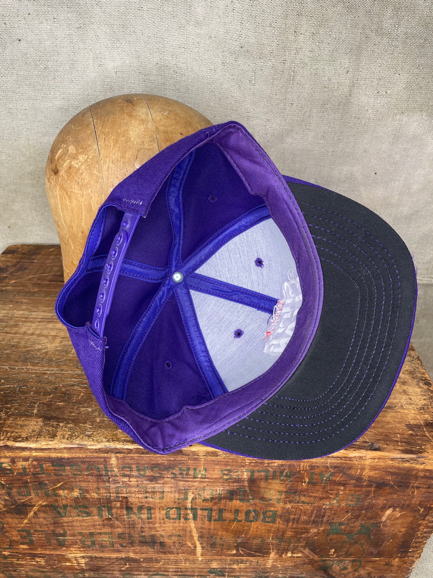Vintage Castrol Super Clean Motor Oil Purple Hat SnapBack