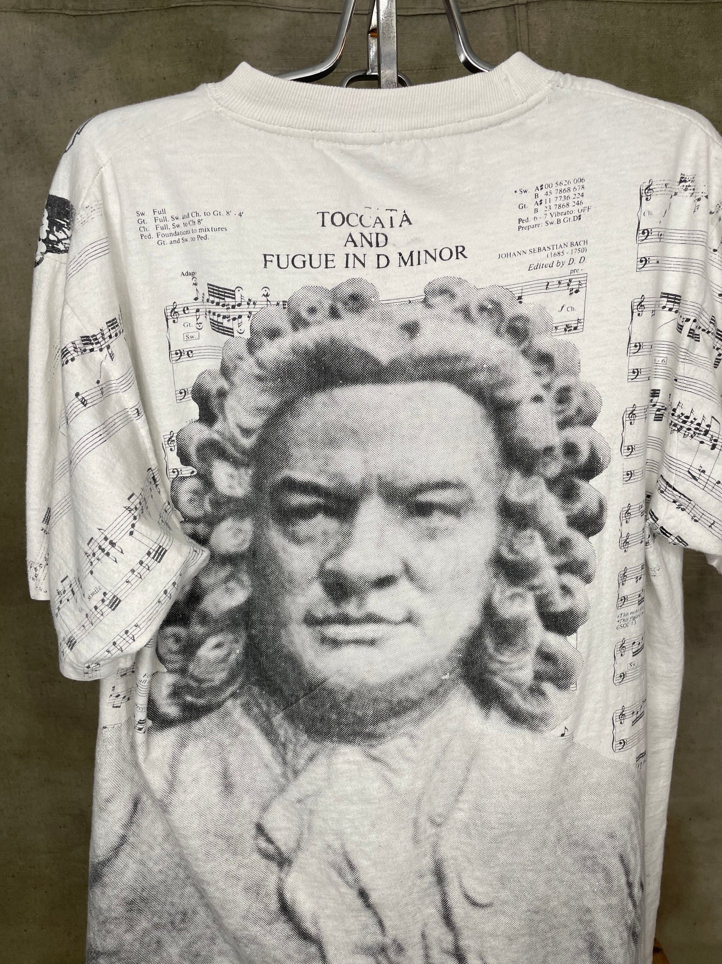 Vintage Johann Sebastian Bach AOP Single Stitch Shirt
