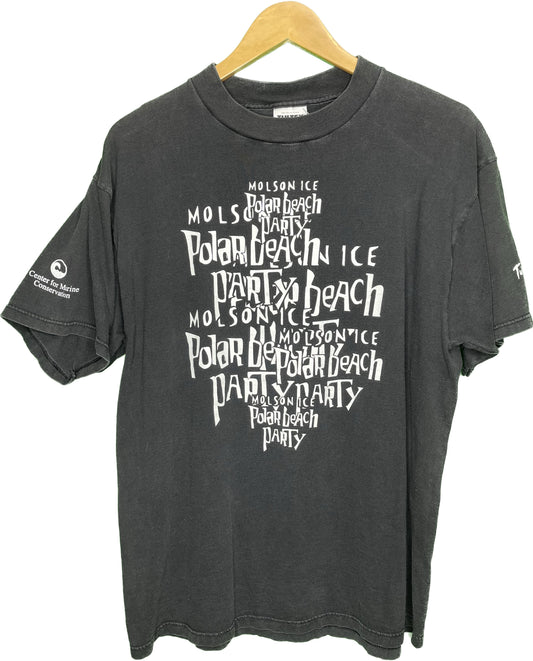 Vintage Molson Ice Polar Beach Party Metallica Hole Concert Shirt